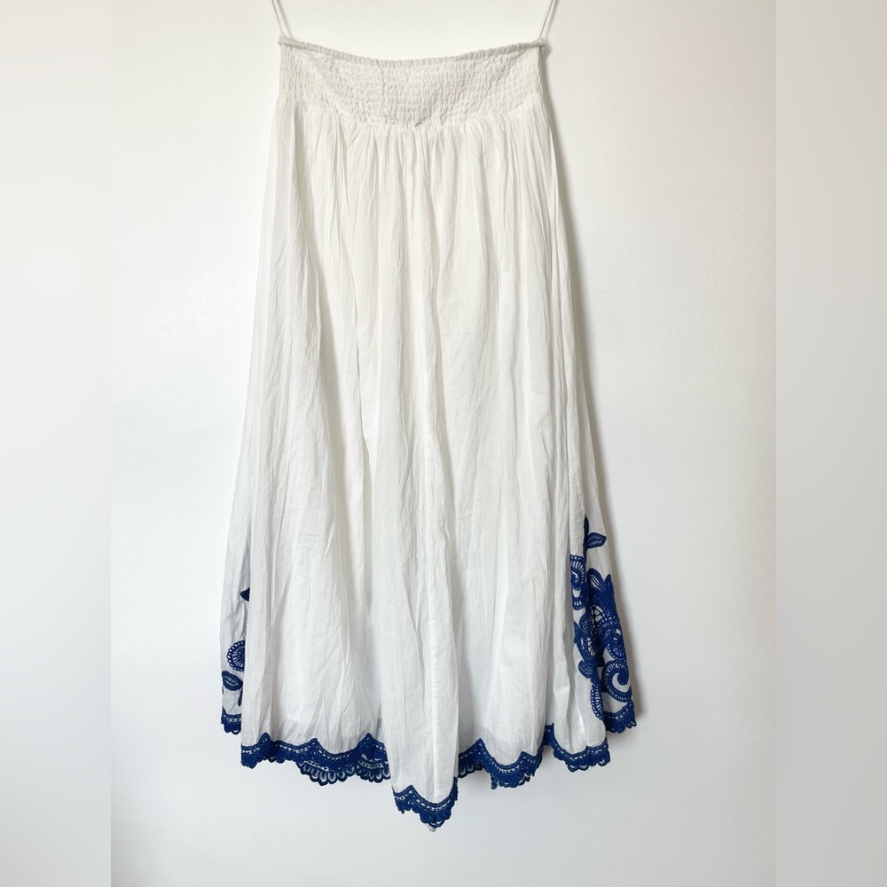 ZARA CONTRAST EMBROIDERED SKIRT ONLY ZW COLLECTION 5107/245 346/021 - Picture 3 of 8